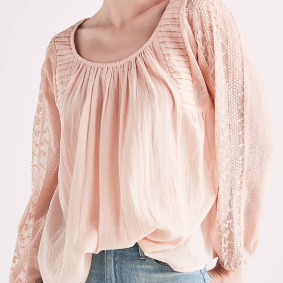 Lucky crossbody peasant top sz small NWT - Picture 2 of 7